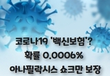 코로나19 백신보험? 확률 0.0006 아나필락시스 쇼크만 보장