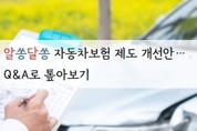 알쏭달쏭 자동차보험 제도 개선안…Q&A로 톺아보기