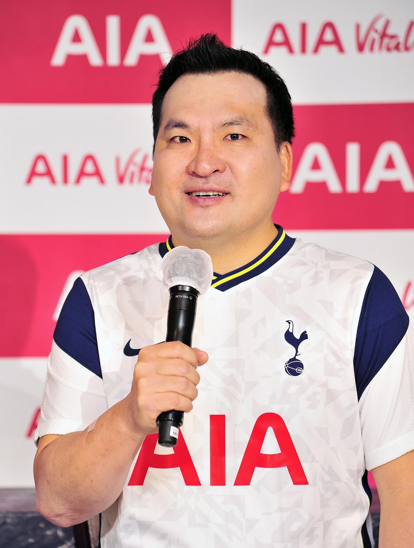 피터 정 대표가 4일 간담회에서 AIA 바이탈리티에 대해 설명하고 있다. (출처: AIA생명)
