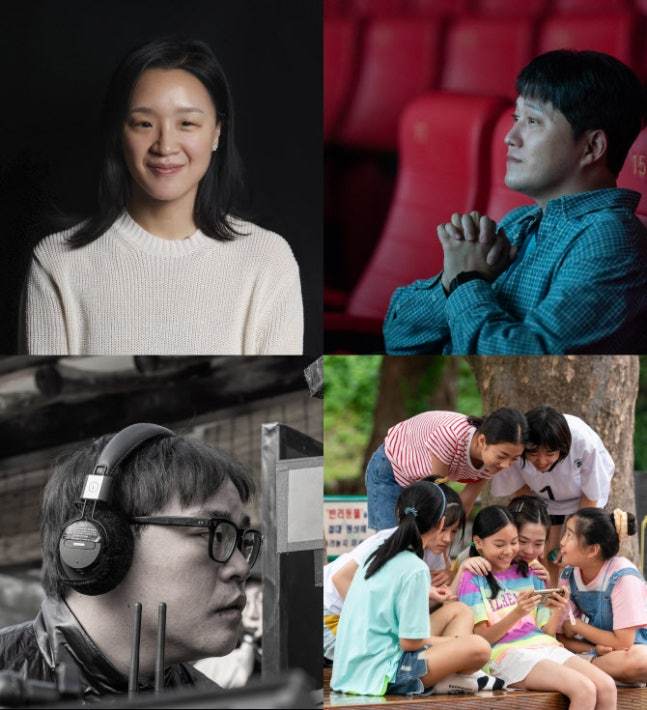 씨네큐브 개관 25주년 기념 작품 '극장의 시간들' 윤가은(위), 이종필(아래) 감독과 스틸컷. (출처: 티캐스트)