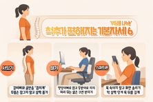 척추가 편해지는 기본자세 '여섯 가지'